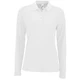 Поло с длинным рукавом женское Sol's Perfect LSL Women, белое - фото № 1