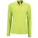 Поло с длинным рукавом женское Sol's Perfect LSL Women, зеленое яблоко - фото № 1