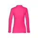 Рубашка поло женская с длинным рукавом TH Clothes Bern Women 210, розовая - фото № 3