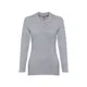 Рубашка поло женская с длинным рукавом TH Clothes Bern Women 210, серая - фото № 1