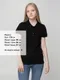 Футболка поло женская Unit Virma Lady, черная - фото № 4