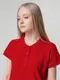 Футболка поло женская Unit Virma Lady, красная - фото № 8