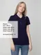 Футболка поло женская Unit Virma Lady, темно-синяя - фото № 4