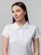 Футболка поло женская Unit Virma Premium Lady, белая - фото № 8