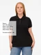 Футболка поло женская Unit Virma Premium Lady, черная - фото № 11