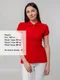 Футболка поло женская Unit Virma Premium Lady, красная - фото № 6