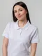 Футболка поло женская Unit Virma Stretch Lady, белая - фото № 8