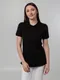 Футболка поло женская Unit Virma Stretch Lady, черная - фото № 5