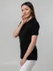 Футболка поло женская Unit Virma Stretch Lady, черная - фото № 7