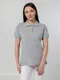 Футболка поло женская Unit Virma Stretch Lady, серый меланж - фото № 5