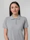 Футболка поло женская Unit Virma Stretch Lady, серый меланж - фото № 8