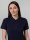 Футболка поло женская Unit Virma Stretch Lady, темно-синяя - фото № 8