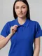 Футболка поло женская Unit Virma Stretch Lady, ярко-синяя - фото № 8