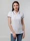 Футболка поло женская Unit Virma Stripes Lady, белая - фото № 6