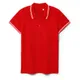 Футболка поло женская Unit Virma Stripes Lady, красная - фото № 1