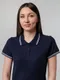 Футболка поло женская Unit Virma Stripes Lady, темно-синяя - фото № 8