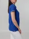 Футболка поло женская Unit Virma Stripes Lady, ярко-синяя - фото № 8