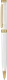 Ручка металлическая Meteor Soft Gold Mirror, белая - фото № 1