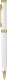 Ручка металлическая Meteor Soft Gold Mirror, белая - фото № 2