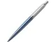 Ручка шариковая металлическая Parker Jotter Core Waterloo Blue CT, серая / голубая - фото № 1