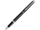 Ручка перьевая металлическая Waterman Hémisphère Matt Black CT F, чёрная / серебряная - фото № 1