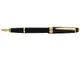 Ручка перьевая пластиковая Cross Bailey Ligh Polished Black Resin and Gold Tone, перо F, черная - фото № 2