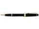 Ручка перьевая пластиковая Cross Bailey Ligh Polished Black Resin and Gold Tone, перо F, черная - фото № 3