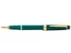 Ручка перьевая пластиковая Cross Bailey Light Polished Green Resin and Gold Tone, перо F, зеленая / золотая - фото № 2
