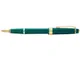 Ручка перьевая пластиковая Cross Bailey Light Polished Green Resin and Gold Tone, перо F, зеленая / золотая - фото № 4