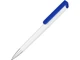 Ручка шариковая пластиковая / подставка для телефона Кипер, белая / синяя - фото № 1