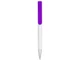Ручка-подставка шариковая пластиковая Кипер, белая / фиолетовая - фото № 2