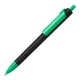 Ручка шариковая пластиковая Lecce Pen Forte Soft Black, софт тач, черная / зеленая - фото № 1