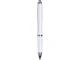 Ручка шариковая из антибактериального пластика Nash, белая / серебристая - фото № 2