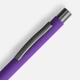 Ручка шариковая металлическая Open Atento Soft Touch, фиолетовая - фото № 3