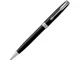 Ручка шариковая металлическая Parker Sonnet Core Black Lacquer CT, чёрная / серебряная - фото № 1