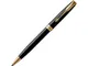 Ручка шариковая металлическая Parker Sonnet Core Black Lacquer GT, чёрная / золотая - фото № 1