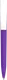 Ручка шариковая пластиковая Zeta Soft, темно-фиолетовая / белая - фото № 2
