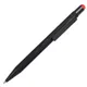 Ручка шариковая B1 Factor Black со стилусом, soft touch, черная / красная - фото № 1
