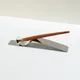 Ручка шариковая деревянная с подставкой Pininfarina Piuma Leonardo Pear Wood, бордовая / серебряная - фото № 10
