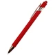 Ручка шариковая металлическая Brina, soft-touch, красная - фото № 1