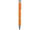 Ручка шариковая металлическая Color It C1, soft-touch, оранжевая - фото № 3