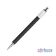 Ручка шариковая металлическая CPen Spin, soft touch, черная / серебристая - фото № 1