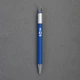 Ручка шариковая металлическая CPen Spin, soft touch, темно-синяя / серебристая - фото № 2