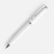 Ручка шариковая металлическая Letra Chrome, глянцевая, белая - фото № 1