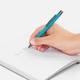 Ручка шариковая металлическая Open Atento Soft Touch, бирюзовая - фото № 4