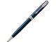 Ручка шариковая металлическая Parker Sonnet Core Subtle Blue CT, синяя / серебряная - фото № 1