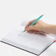 Ручка шариковая металлическая Slim Beam, бирюзовая - фото № 3