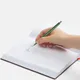 Ручка шариковая металлическая Slim Beam, зеленая - фото № 3