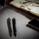 Ручка шариковая металлическая со стилусом B1 Factor Black, черная / оранжевая - фото № 2