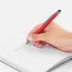Ручка шариковая металлическая со стилусом Open Atento Soft Touch, красная - фото № 4